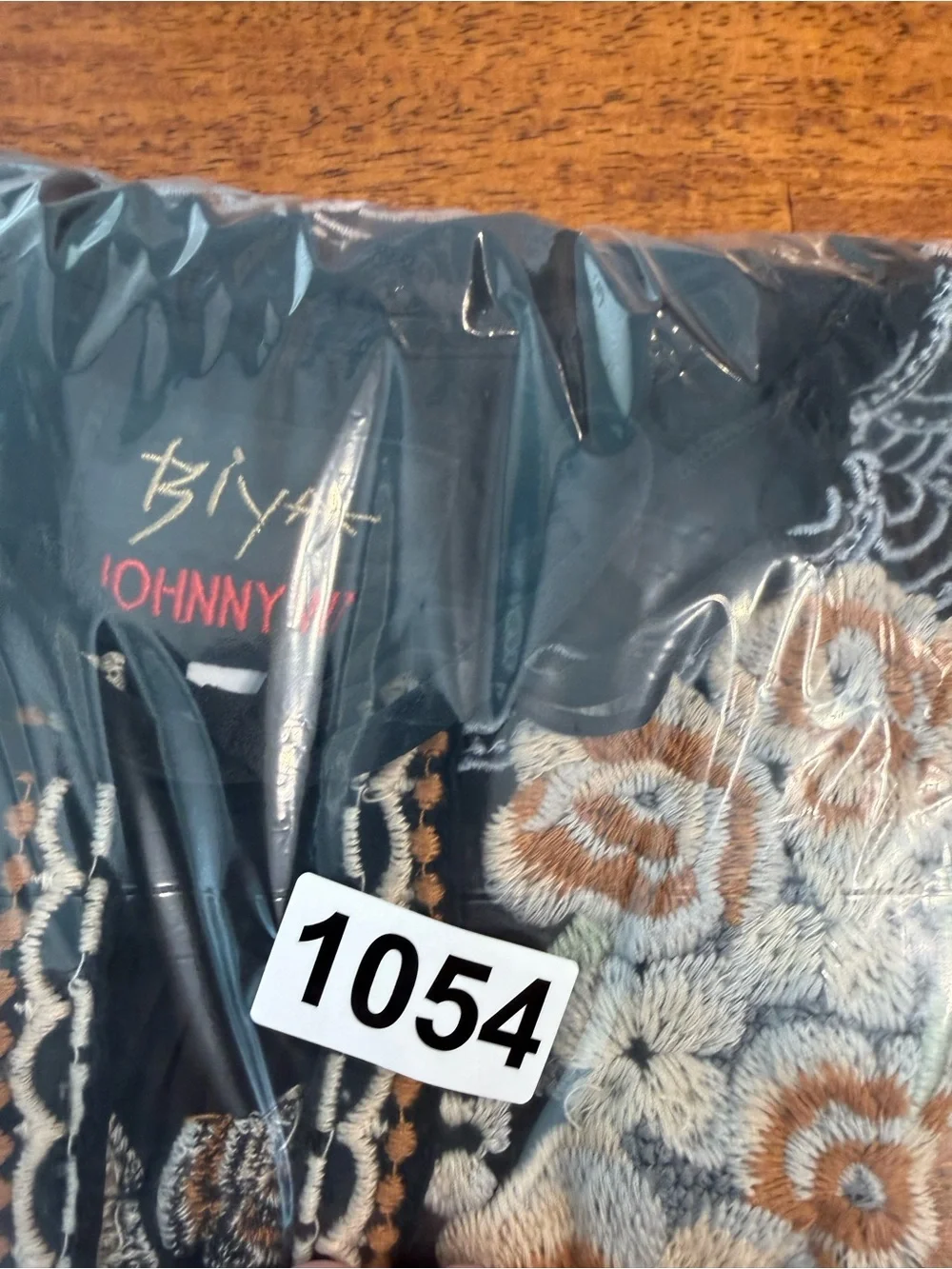 Johnny Was 2X Bassett Embroidered Silk Blouse Black Boho Peasant Top